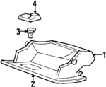 F2AZ5406010B - Body: Glove Box for Ford: Crown Victoria | Mercury: Grand Marquis Image