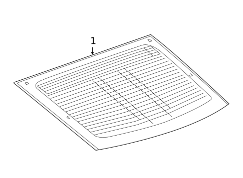 Glass & Hardware - Back for 2010 Chevrolet Camaro #0