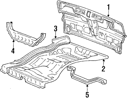 Rear Body for 1987 Mitsubishi Cordia #0