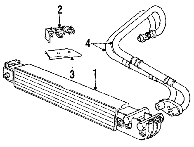 17211712232 - Cooling System: Oil Cooler Assembly Bracket for BMW Image