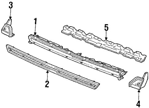 Grille for 1987 Honda Accord #0