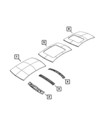 68245749AA - Body Sheet Metal Except Doors: Roof Panel for Mopar Image