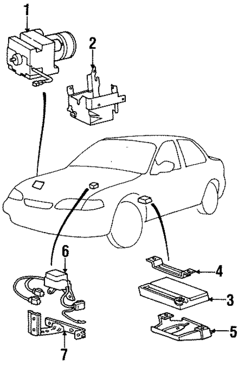 Anti-Lock Brakes for 1995 Hyundai Sonata #0