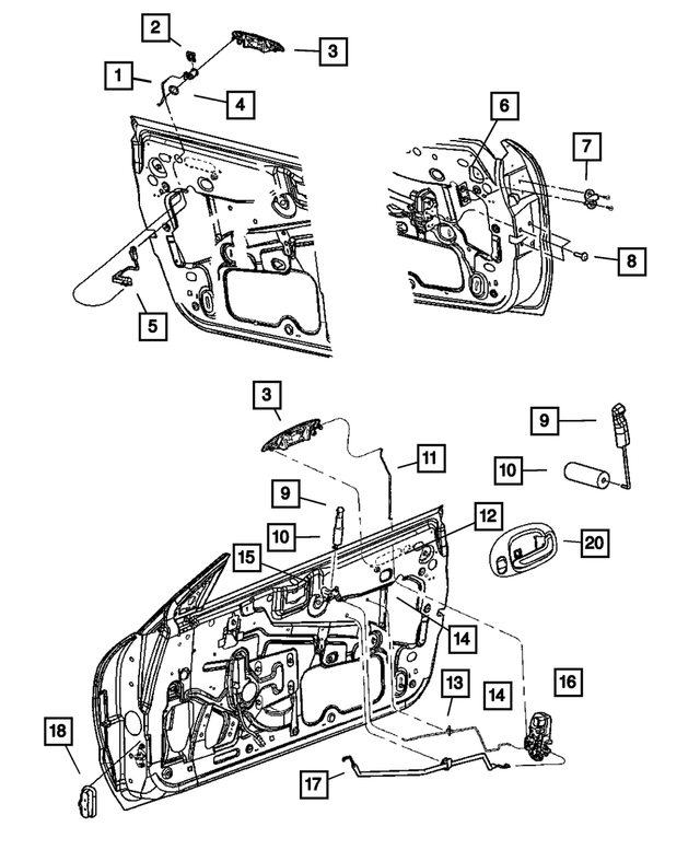 « 4880122AD – Doors and Related Parts : Taraud Plaque pour Mopar Image »