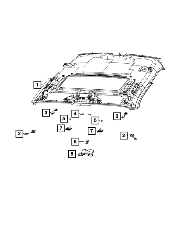 5137535AA - Electrical: Map Light Switch for Mopar Image