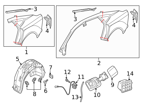 Quarter Panel & Components for 2015 Audi RS7 #0