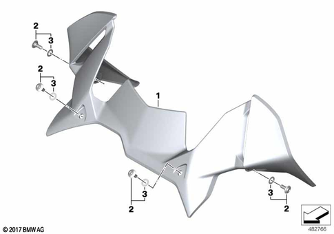 Motorcycle Trim Section, Windshield for 2022 BMW-Motorrad R 1250 GS Adventure #15