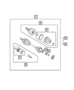 68356467AA - Four Wheel Drive; Differential and Drive Line: Outer Cv Joint, Right &amp; Left for Fiat: 500X | Jeep: Renegade Image