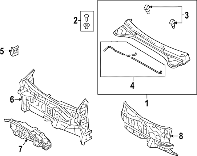 84120PI100 - : Engine Compartment Insulation for Hyundai Image