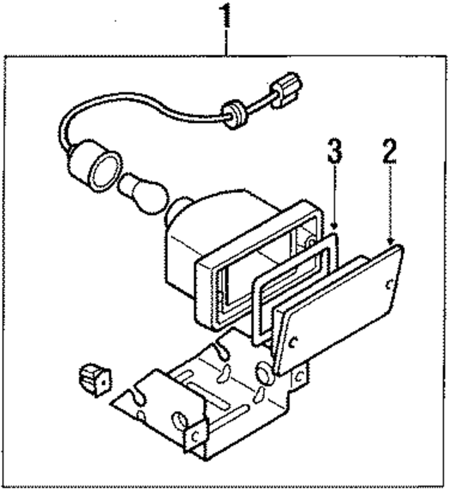2654510W00 - Electrical: Backup Lamp Assembly for Nissan: 720 Image