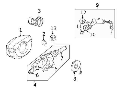 Anti-Theft Components for 2011 Suzuki Equator #0