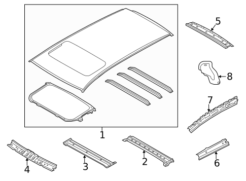 Roof & Components for 2024 Subaru Outback #0