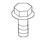 90159A0034 - Electrical: Headlamp Assembly Bolt for Lexus: ES300, ES300h, ES330, ES350, GS300, GS350, GS430, GS450h, GS460, GX550, HS250h, IS F, IS200t, IS250, IS300, IS350, LS460, LS600h, LX570, LX600, LX700h, RC F, RC200t, RC300, RC350, RX330, RX350, RX350L, RX400h, RX450h, RX450hL, SC400, TX350, TX500h, TX550h+, UX200, UX250h, UX300h Image