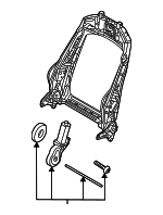 4M0881046P - Body: Seat Back Frame for Audi Image