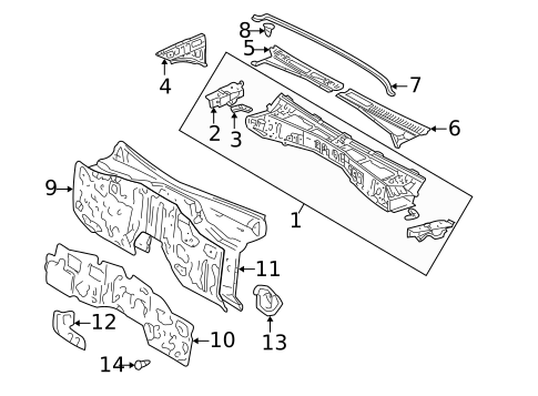 Cowl for 2005 Toyota Land Cruiser #0