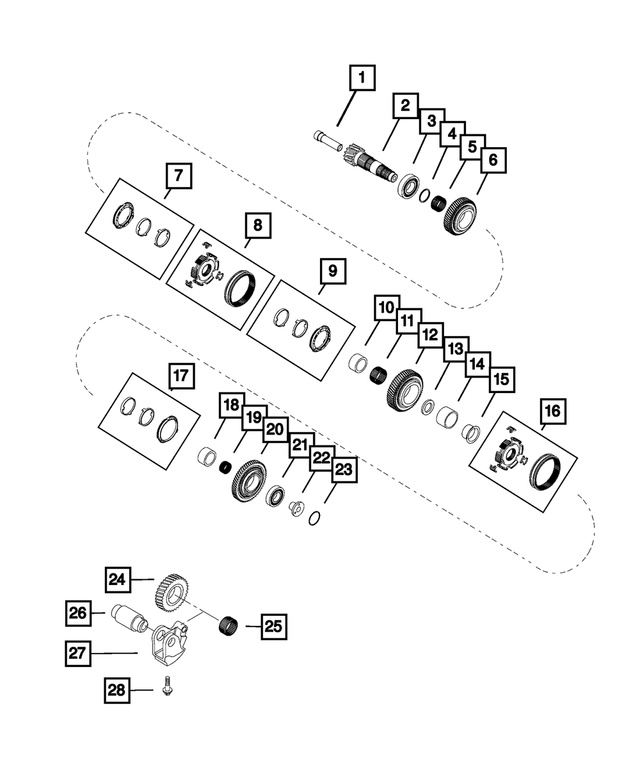 68119653AA - C635; 6-Speed; Manual Transaxle: Plug for Mopar Image image