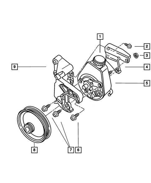 Power Steering Pump for 2001 Dodge Ram 2500 #1