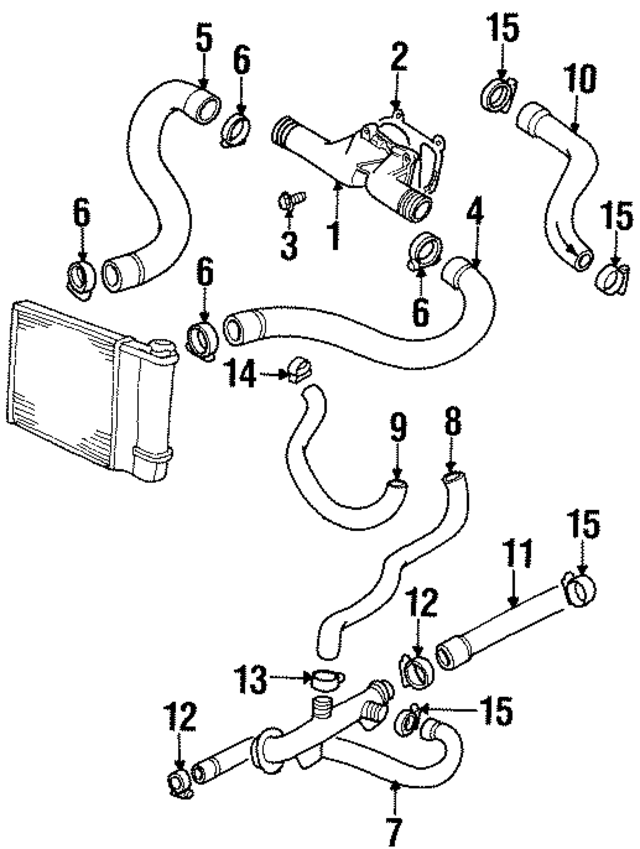 11531721172 - Belts &amp; Cooling: Engine Coolant Thermostat Gasket for BMW Image