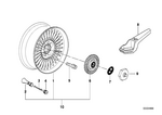 36131180581 - : Hub Cap for BMW Image