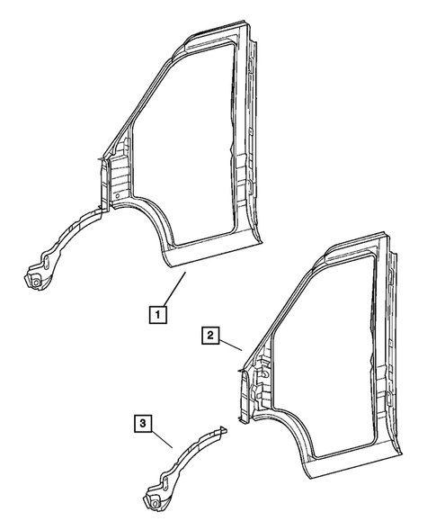 Aperture Panel for 2005 Dodge Sprinter 2500 #3