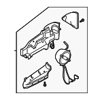8P1858531K01C - Body: Motor &amp; Base for Audi: A3, A3 Quattro Image