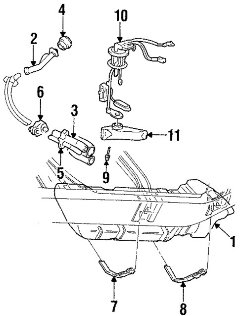 Fuel System Components for 1997 GMC Yukon #1