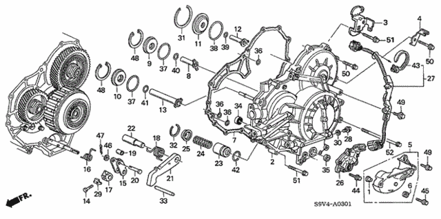AT Left Side Cover ('05) for 2005 Honda Pilot #0
