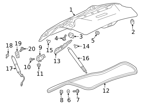 Gate & Hardware for 2016 Buick Envision #0