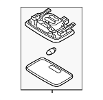 928701R000VYF - : 2015-2017 Hyundai Accent - Dome Lamp Assembly for Hyundai: Accent Image