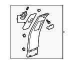 Upper Center Pillar Trim