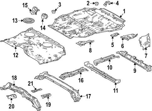 Rear Floor & Rails for 2024 Toyota Land Cruiser #0