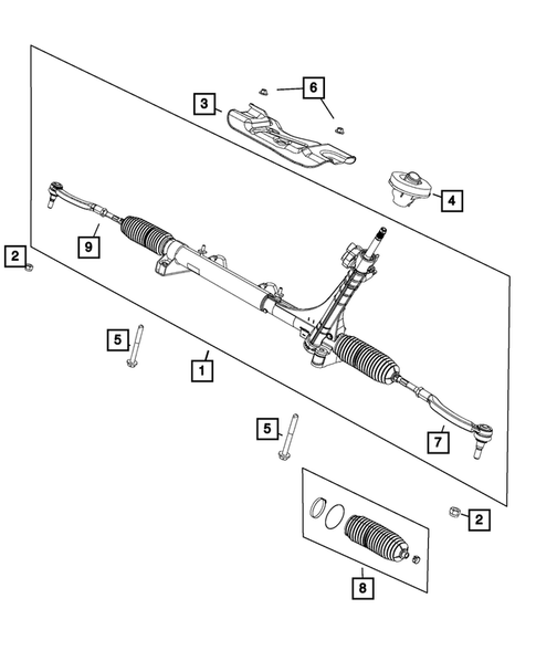 Steering Gear for 2014 Ram ProMaster 3500 #0