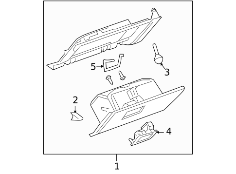 Glove Box for 2006 Pontiac G6 #0