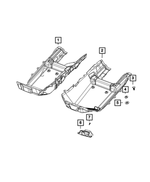 55197431AB - Interior Trim: Footrest, Left for Dodge: Durango | Jeep: Grand Cherokee, Grand Cherokee WK Image
