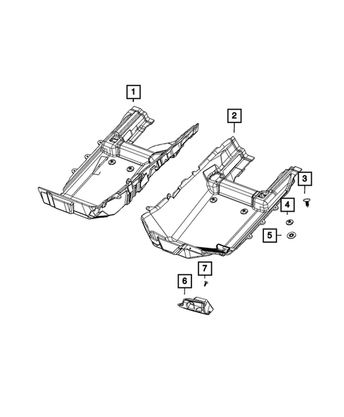 Carpets, Floor Mats, Load Floor, and Silencers for 2022 Jeep Grand Cherokee WK #0