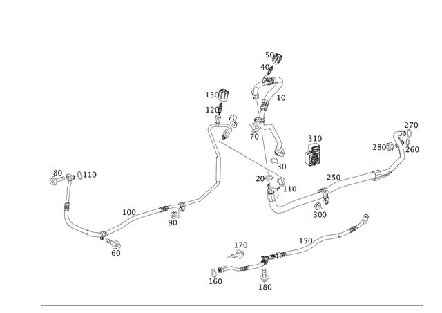 1978300215 - : Refrigerant Line for Mercedes-Benz: SLS AMG Image