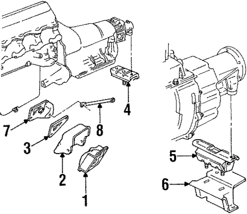 Engine & Trans Mounting for 1993 GMC C3500 Pickup #0
