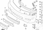 51112695255 - : Cover, Fog Lamp, Left for BMW Image