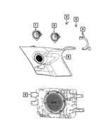 68419898AA - Electrical: Speaker Bracket, Right for Dodge: Durango Image