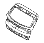 73700D9040 - : Lift Gate for Kia: Sportage Image