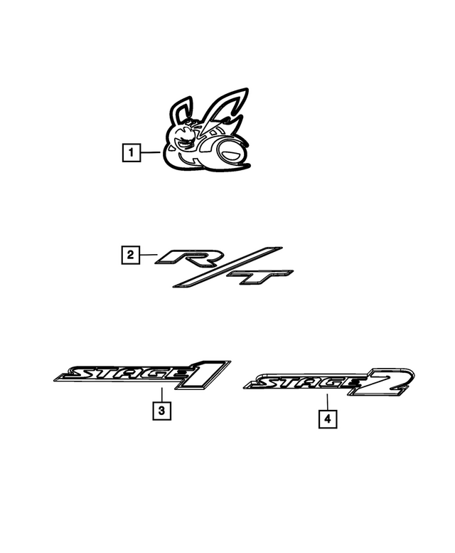 68671914AA - : Nameplate, Right Or Left for Mopar Image