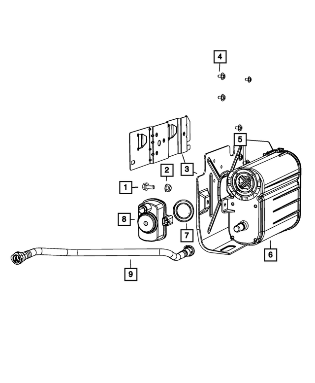 6105152AA - Emission Controls: Hex Flange Head Screw, Mounting for Mopar Image