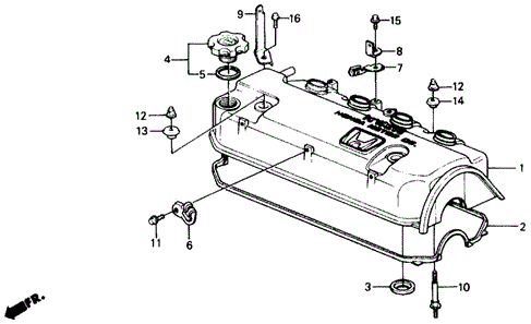 Cylinder Head Cover for 1988 Honda Civic #0