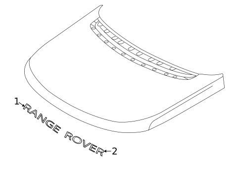 Exterior Trim - Hood for 2023 Land Rover Range Rover #0