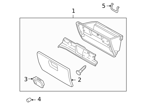 Glove Box for 2001 Mazda MPV #0