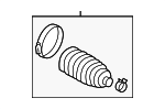 4553549045 - Steering: Boot Kit for Toyota Image