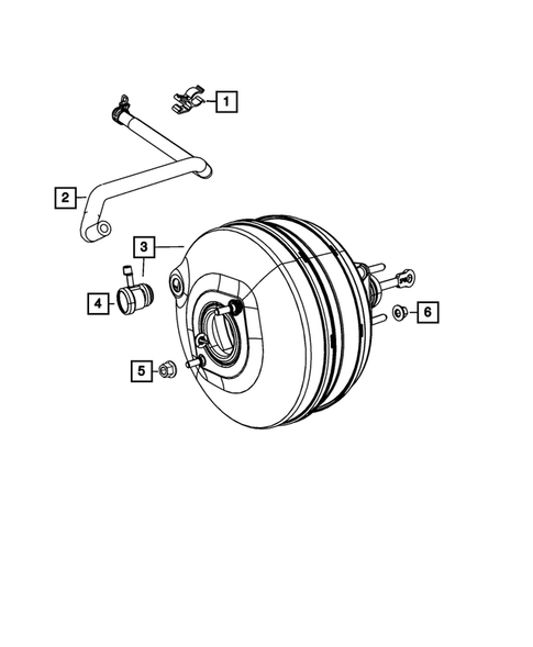 Power Brake Booster for 2017 Ram 2500 #1