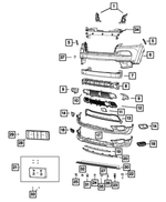 68102978AB - Frame, Bumper and Fascia: Front Bumper Beam for Mopar Image image