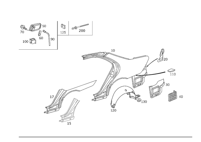2206372309 - Side Panels: Paneling for Mercedes-Benz Image image