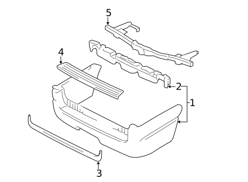 Bumper & Components - Rear for 2006 Ford Expedition #0